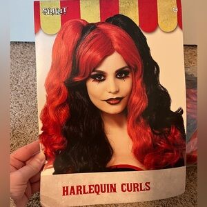 Spirit Dual Tone Red and Black Wig